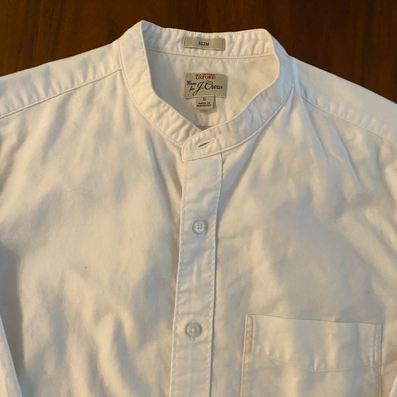 J. Crew Men’s Slim-fit White Oxford Shirt - Picture 5 of 6